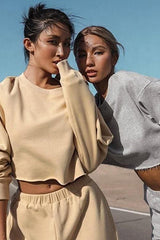 Loose two piece hoodie set