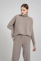 Casual Loose Knitted Turtleneck Sweater