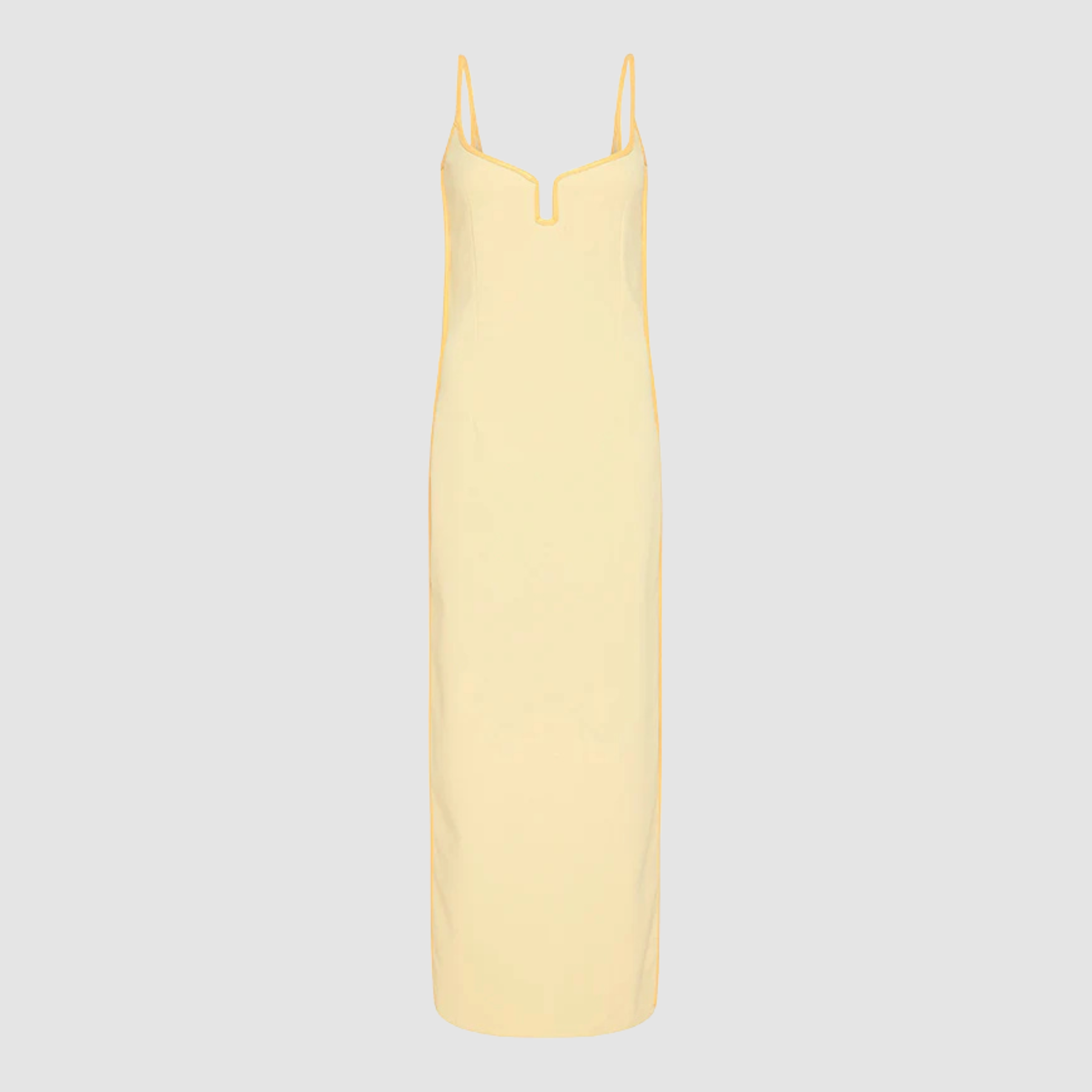 Neon Lining Beige Jersey Dress