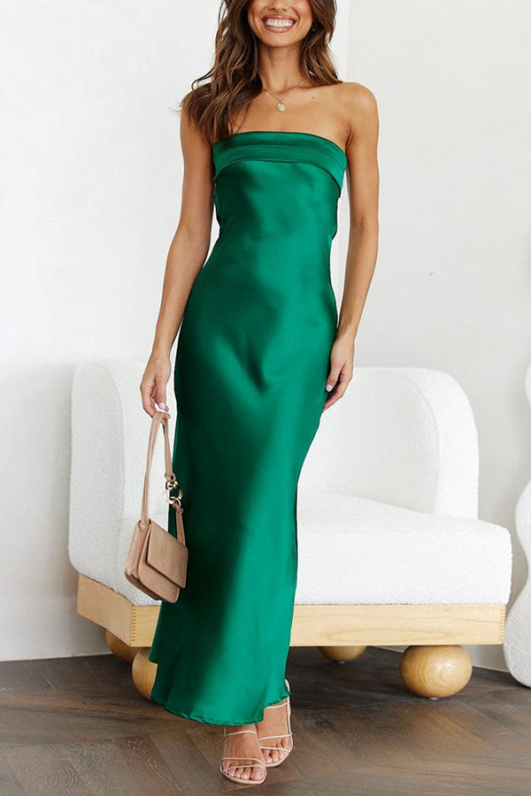 Run To The Top Strapless Maxi Dress