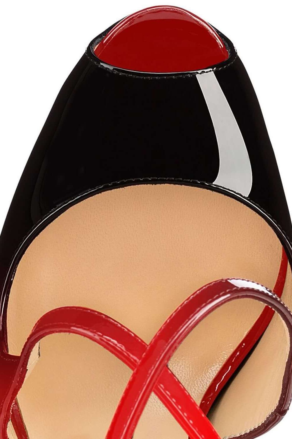 fish mouth platform high heel shoes