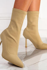 Elastic short thin short boots