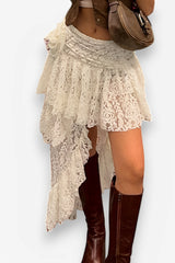 Asymmetrical design short skirt