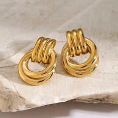 Amabelia Layered Hoop Earrings
