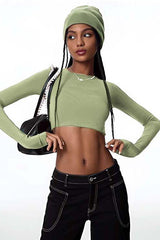 Long sleeves yoga top
