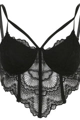 Lace Argyle Hem Sexy Street Top