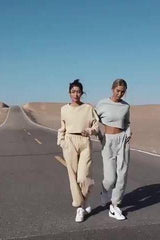 Loose two piece hoodie set