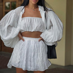 Long-Sleeved Loose Three-Piece Suit