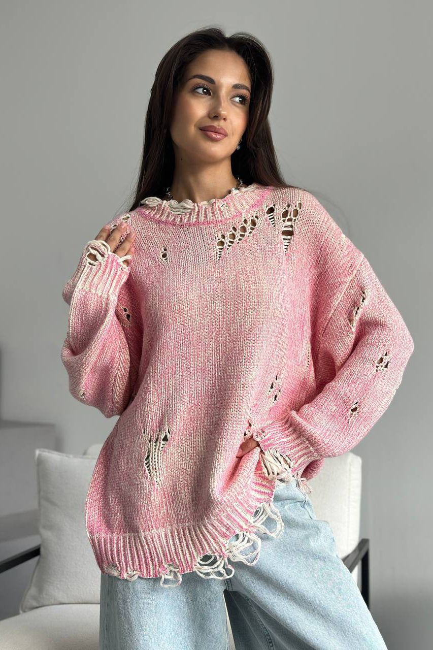Loose Casual Hollow Knitted Sweater Outerwear