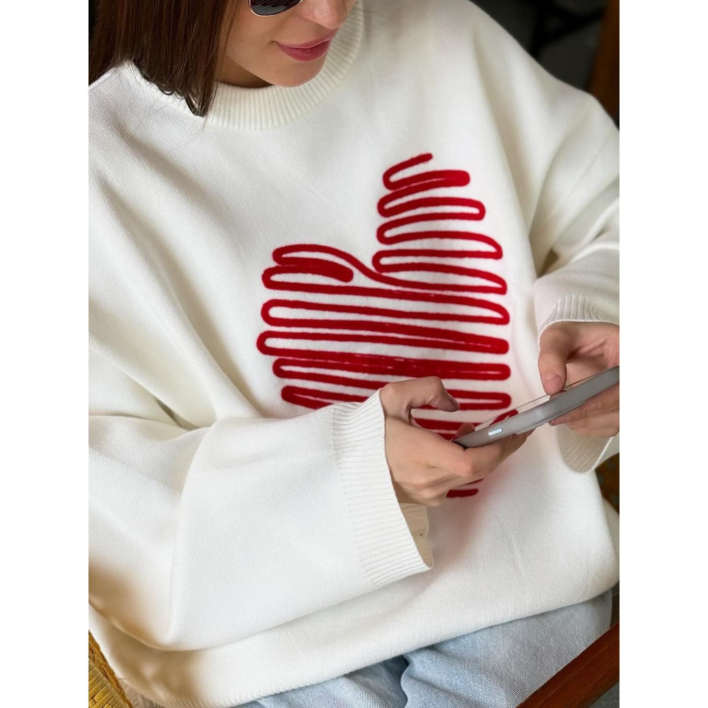 Temperament Streetwear Love Sweater