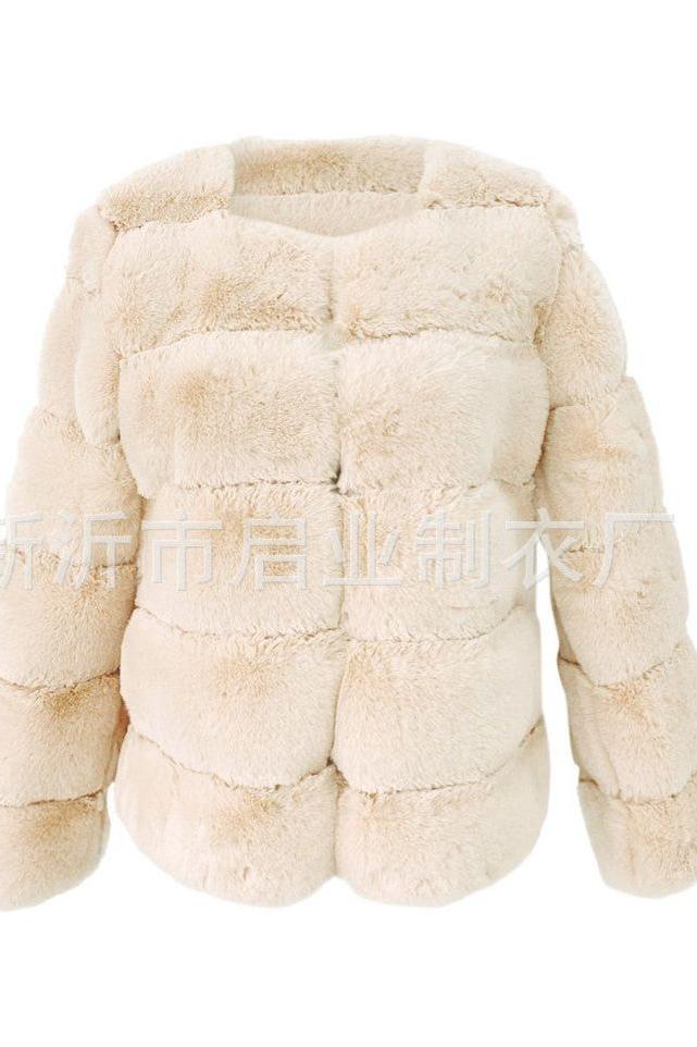 Imitation Fox Fur Coat
