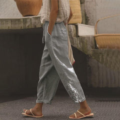 【Cotton And Linen】Casual Straight Trousers