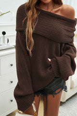 Loose Pullover Long Sleeved Sweater