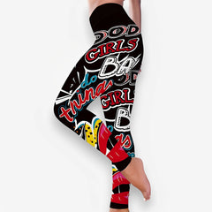 High-elastic street style leggings