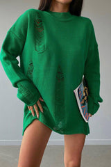 Hollow Knitted Pullover Hole Sweater