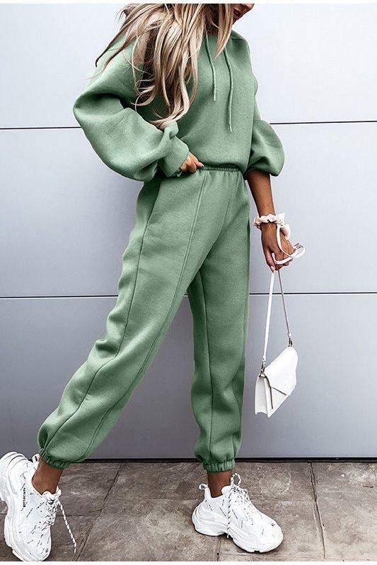 Casual Hooded Sweater Suit