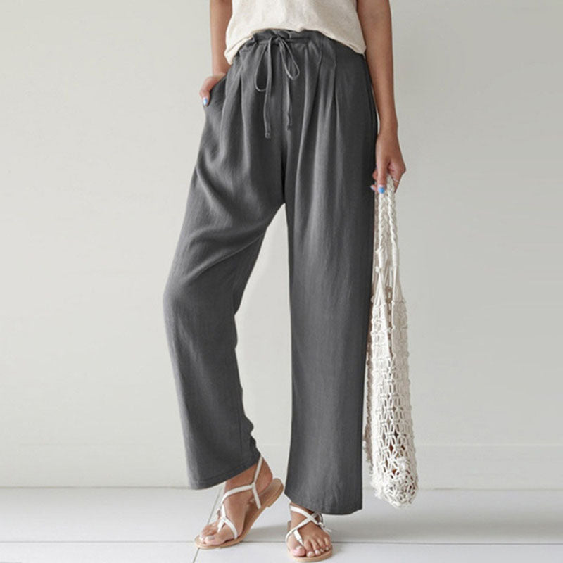 【Cotton And Linen】Casual Straight Trousers