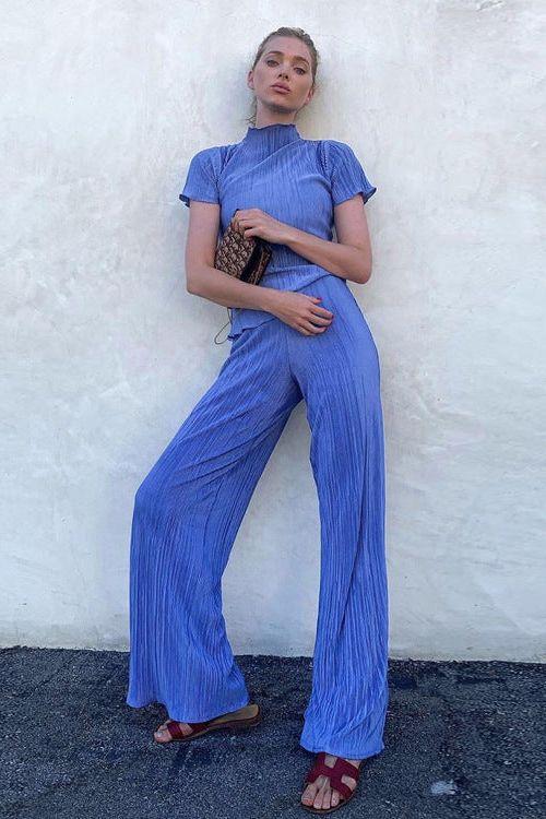 Slim T-shirt pant suit