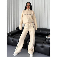 Long-sleeved Sweater Two Piece Set