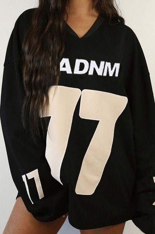 Casual Oversized Jersey Pullover Sweater