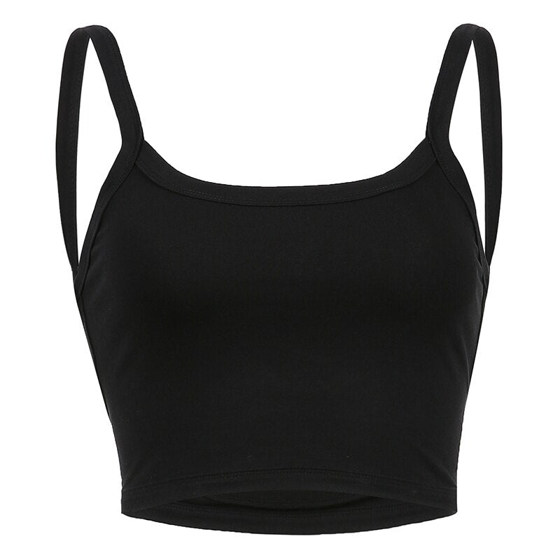 Black Backless Slim Bandage Mini Tank