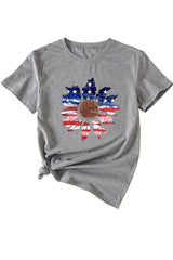Sunflower Flag Print T-shirt