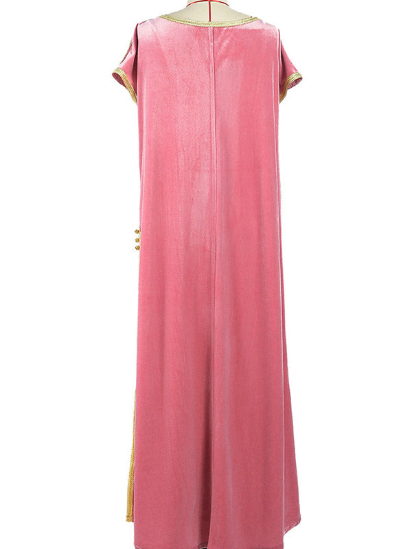 Vacation Loose Round-Neck Dress
