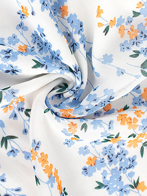 Bohemia A-Line Printing V-Neck Dress