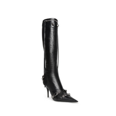 Black Cagole High Fashion buckles Knee High Boots
