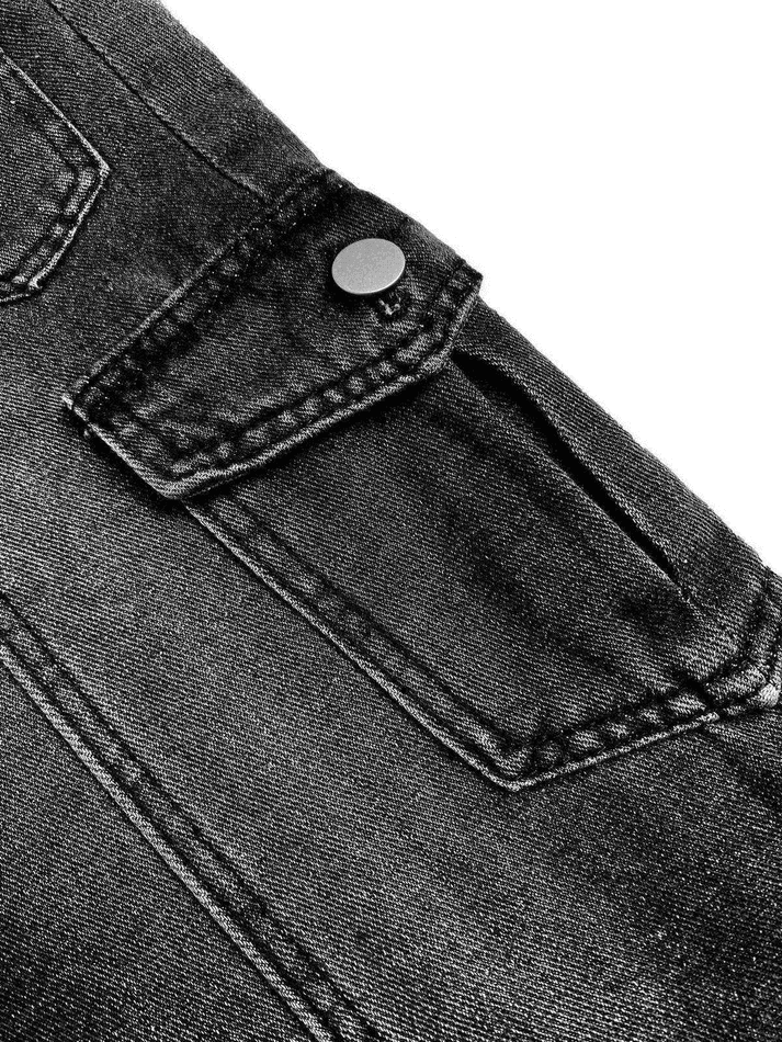 Bleached Pocket Cargo Jeans