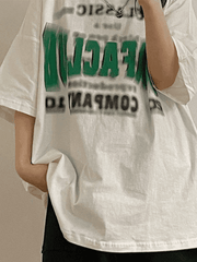 Blurred Letter Graphic Tee