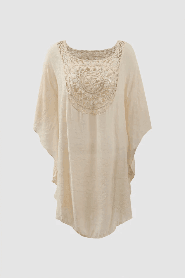 Braided Detail Tassel Cover Up