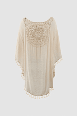 Braided Detail Tassel Cover Up