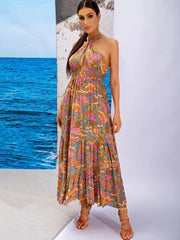 Bohemia A-Line Backless  Dress