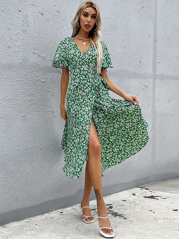 Bohemia A-Line Irregularity Floral Dress