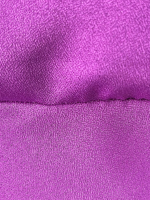 Solid Color Satin Long Sleeves Elegant Maxi Dresses