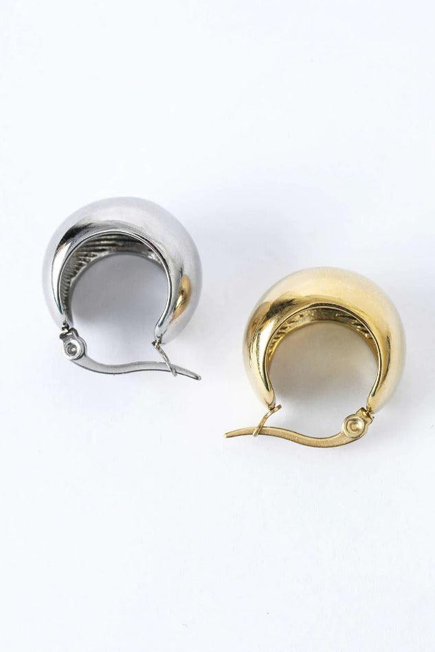 Curved Hoop Earrings