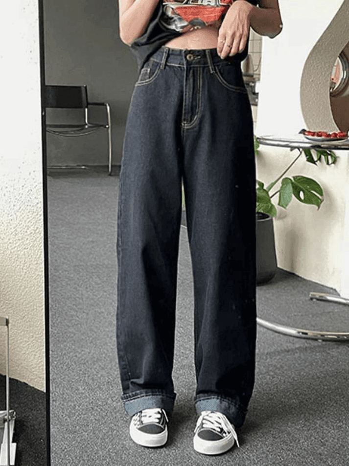 Dark Wash Boyfriend Jeans