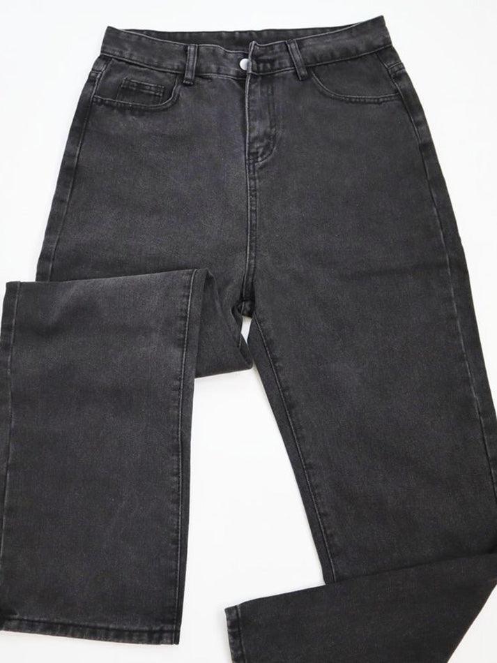 Mid Waist Loose Fit Jeans