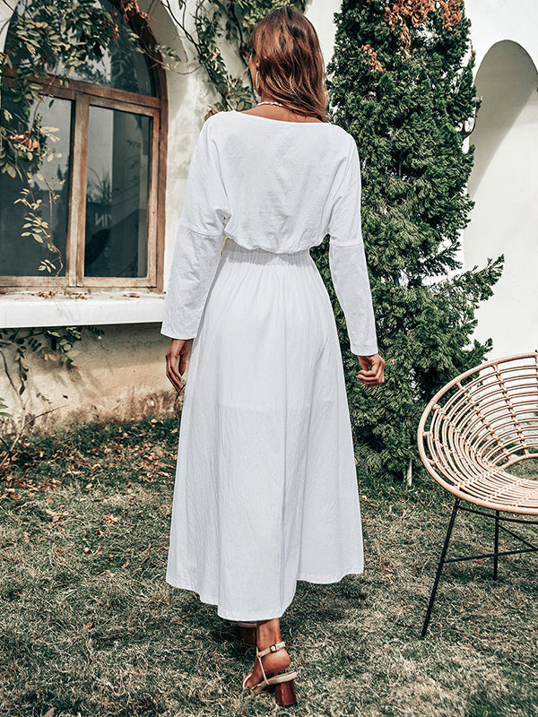 White Long Sleeves Suit