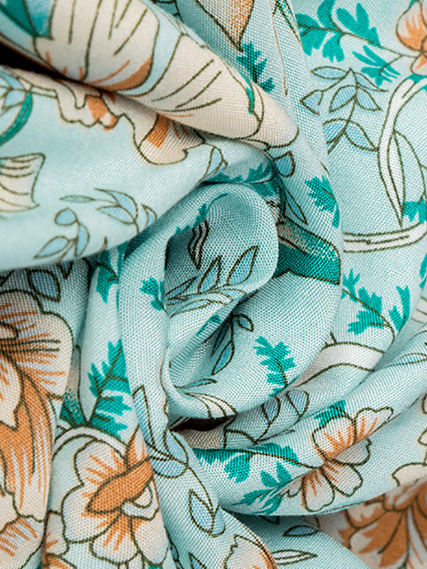Bohemia A-Line Floral V-Neck Dress