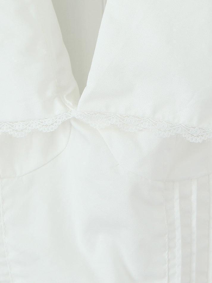 Lace Up Doll Collar Short Dress