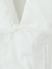 Lace Up Doll Collar Short Dress