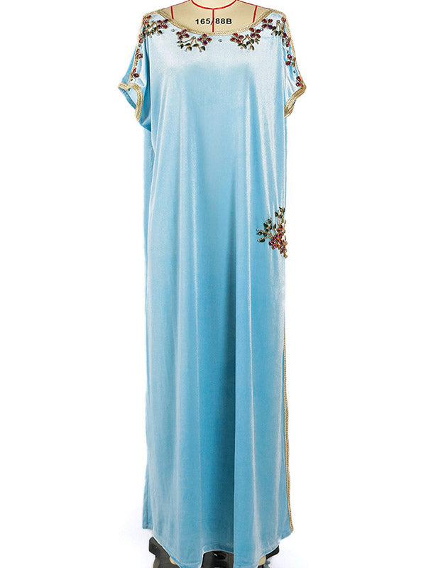 Vacation Loose Round-Neck Dress