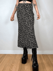 Floral Allover Midi Skirt