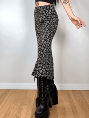 Floral Allover Midi Skirt
