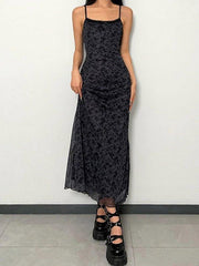 Generous Collar Sexy Slim Maxi Dresses