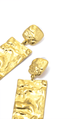 Hammered Geometric Earrings