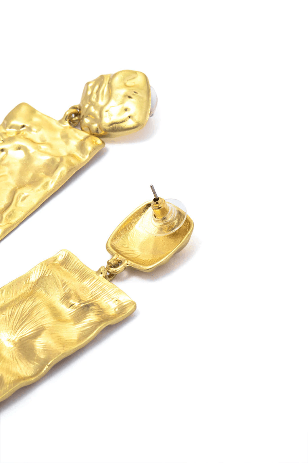 Hammered Geometric Earrings