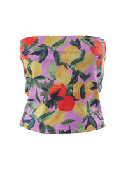 Hawaiian Printed Bandeau Top